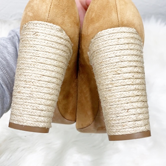 Vince. Percey Block Heel Espadrille Sandal Tan 9 - Picture 11 of 16